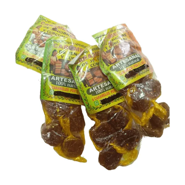 Caramelos de Gengibre y Curcuma X6 Caramelos