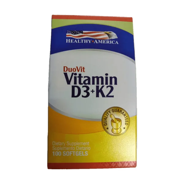 Vitamin D3+K2 (Healthy América) 100caps