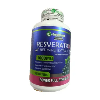 Resveratrol 1600mg 100 softgels (Greenworld)