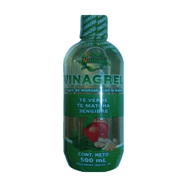 Vinagre de Manzana-Te Matcha-Jengibre 500ml (Poder Natural)