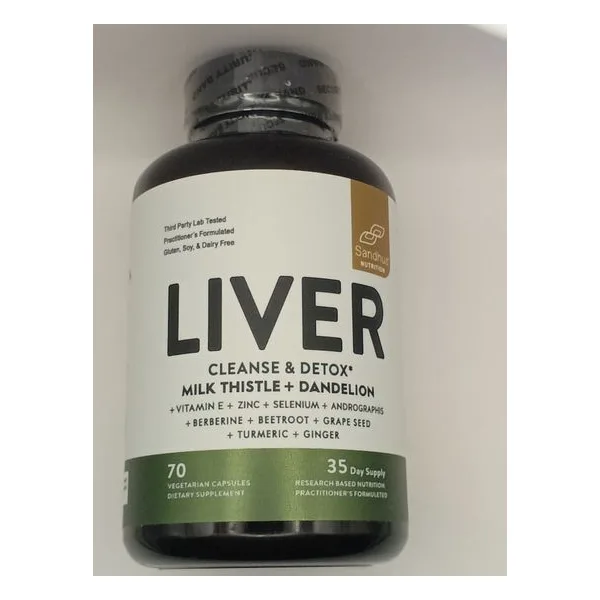 Liver 70caps (Cardo Mariano,diente de Leon,berberine,remolacha, Curcuma)