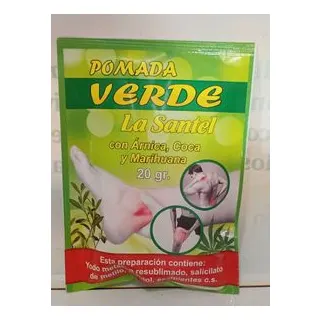 Pomada Verde Arnica,coca y Marihuana